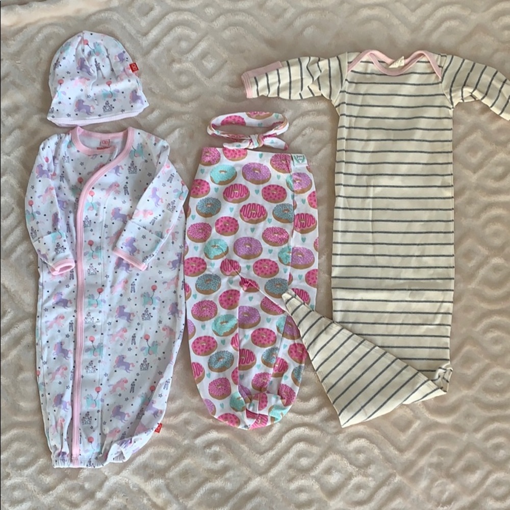 Set of 3 Sleep Sack Style Pajamas